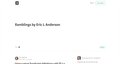 Desktop Screenshot of ericlanderson.com